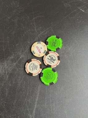 Lot of 5 Harley-Davidson Peterson's Key West Casino Poker Chips